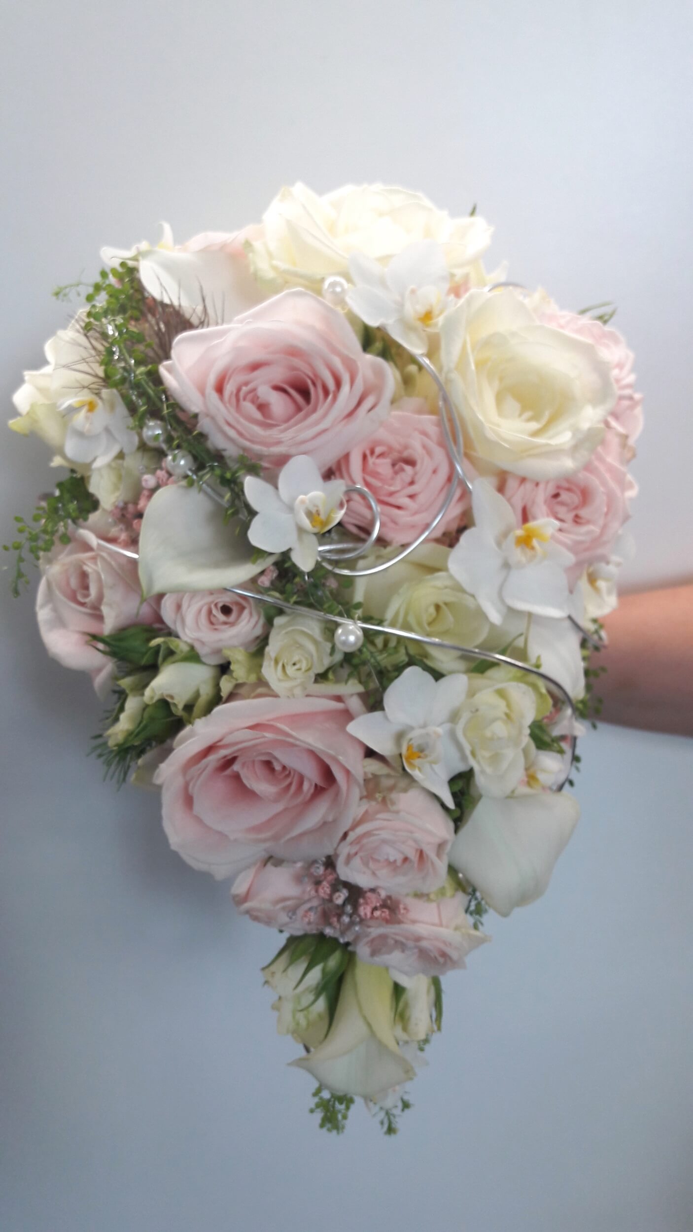 Brautstrauß Hochzeitsstrauß  rosa/ weiß Blumenstrauß Hochzeit